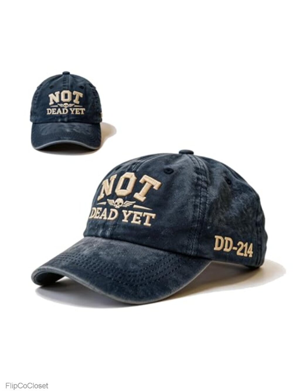 Not Dead Yet Embroidered Baseball Cap Adjustable Dad Hat for Men Women